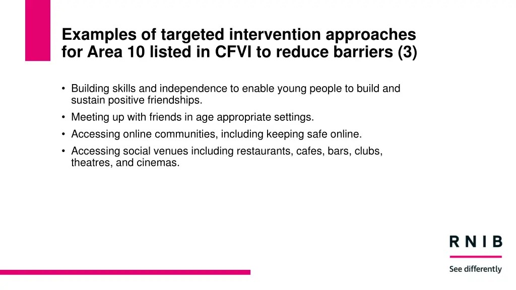 examples of targeted intervention approaches 2