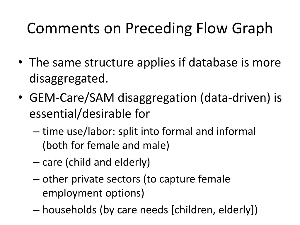 comments on preceding flow graph