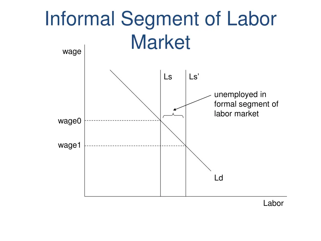 informal segment of labor market wage