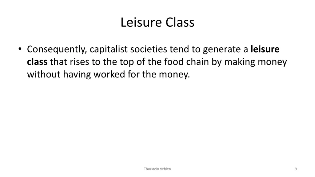 leisure class 2