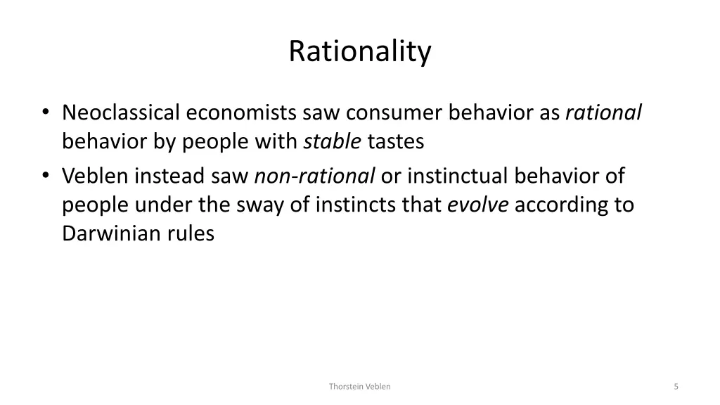 rationality