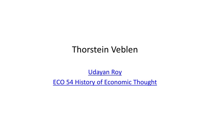 thorstein veblen