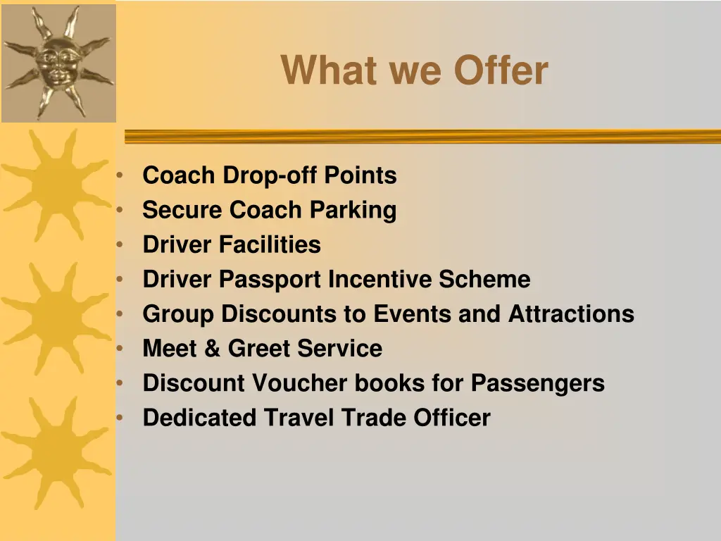 what we offer