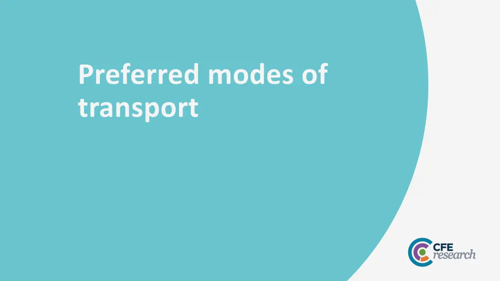 preferred modes of transport