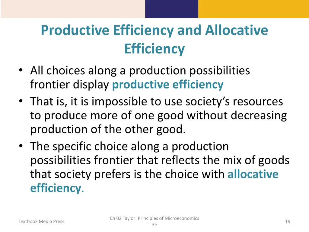 productive efficiency and allocative efficiency