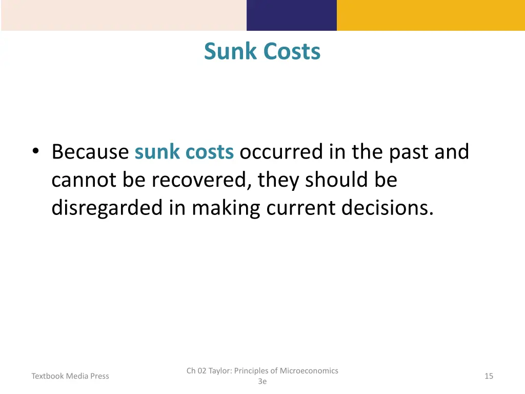 sunk costs