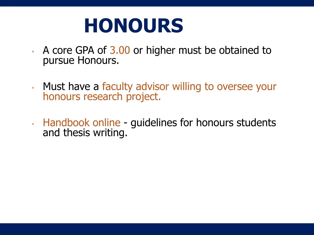 honours