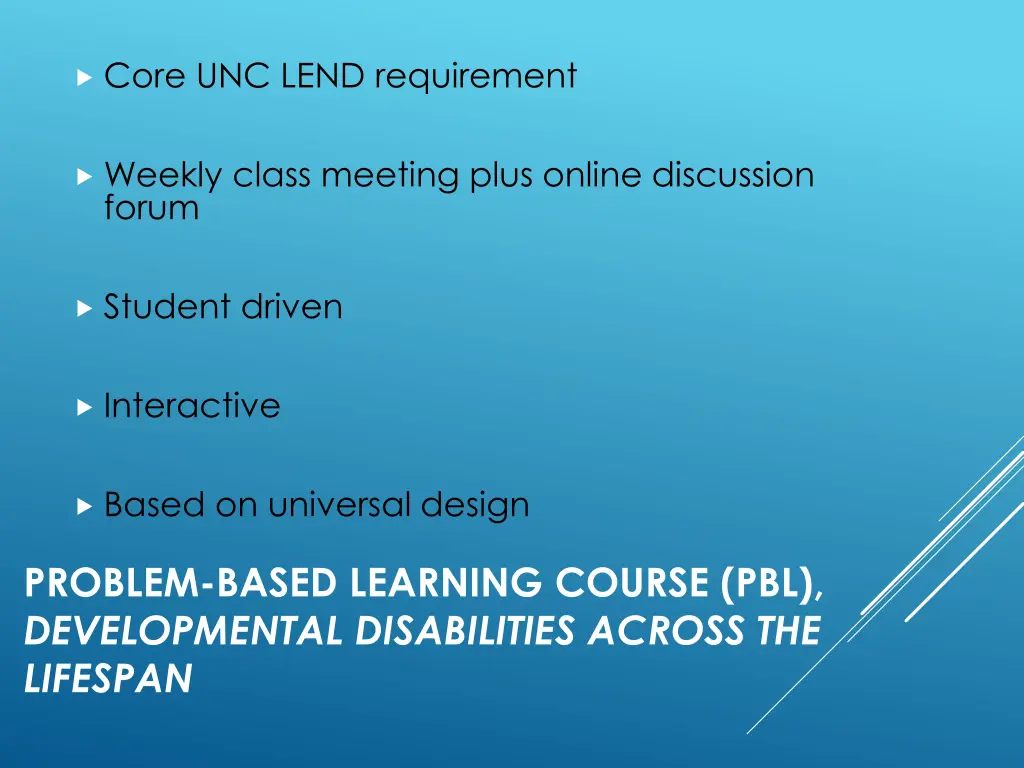 core unc lend requirement