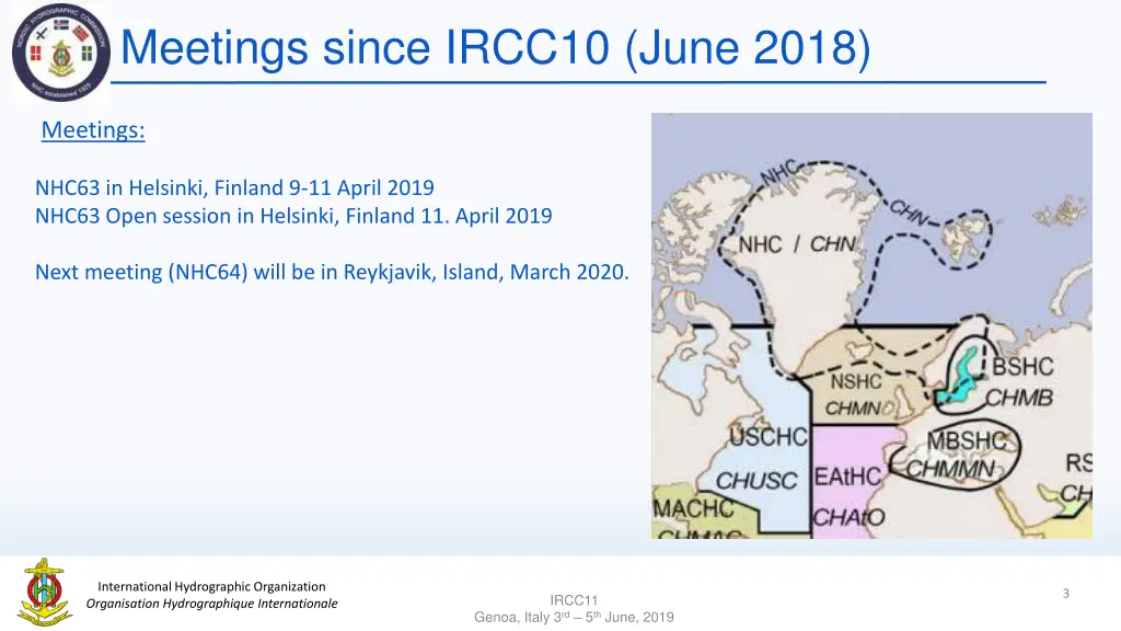 meetings since ircc10 june 2018