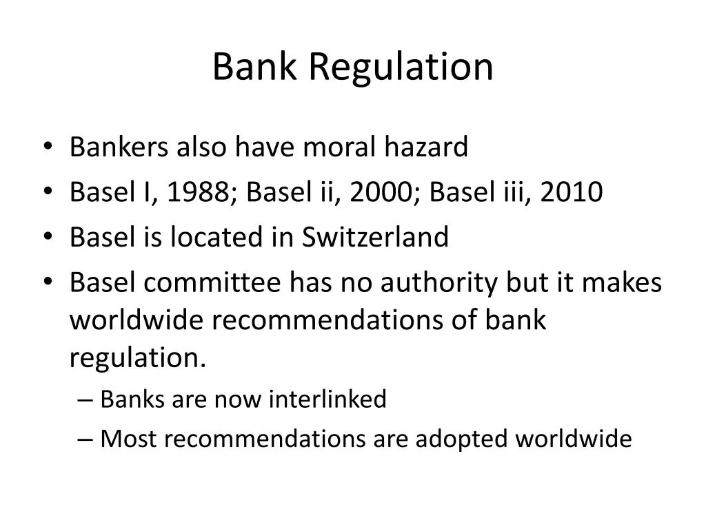 bank regulation