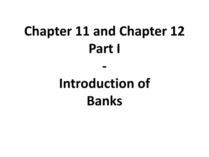 chapter 11 and chapter 12 part i introduction