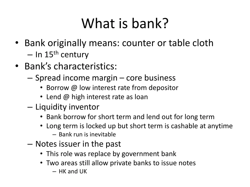 what is bank