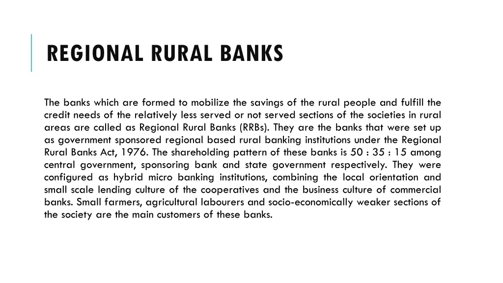 regional rural banks