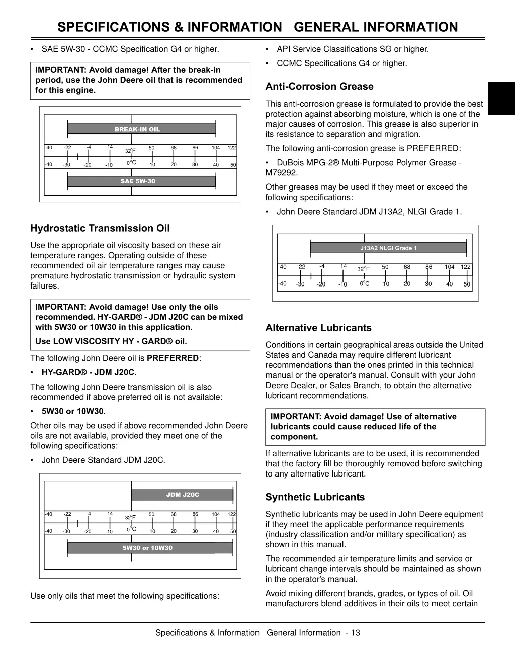 specifications information general information 2