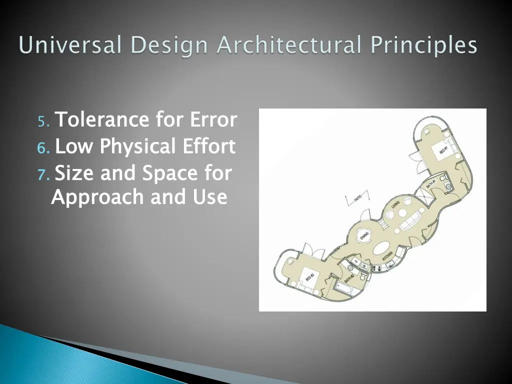 5 tolerance for error 6 low physical effort