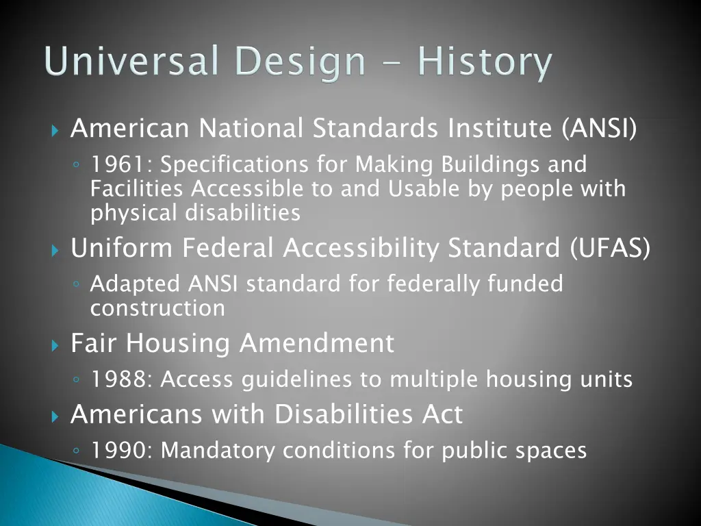 american national standards institute ansi 1961