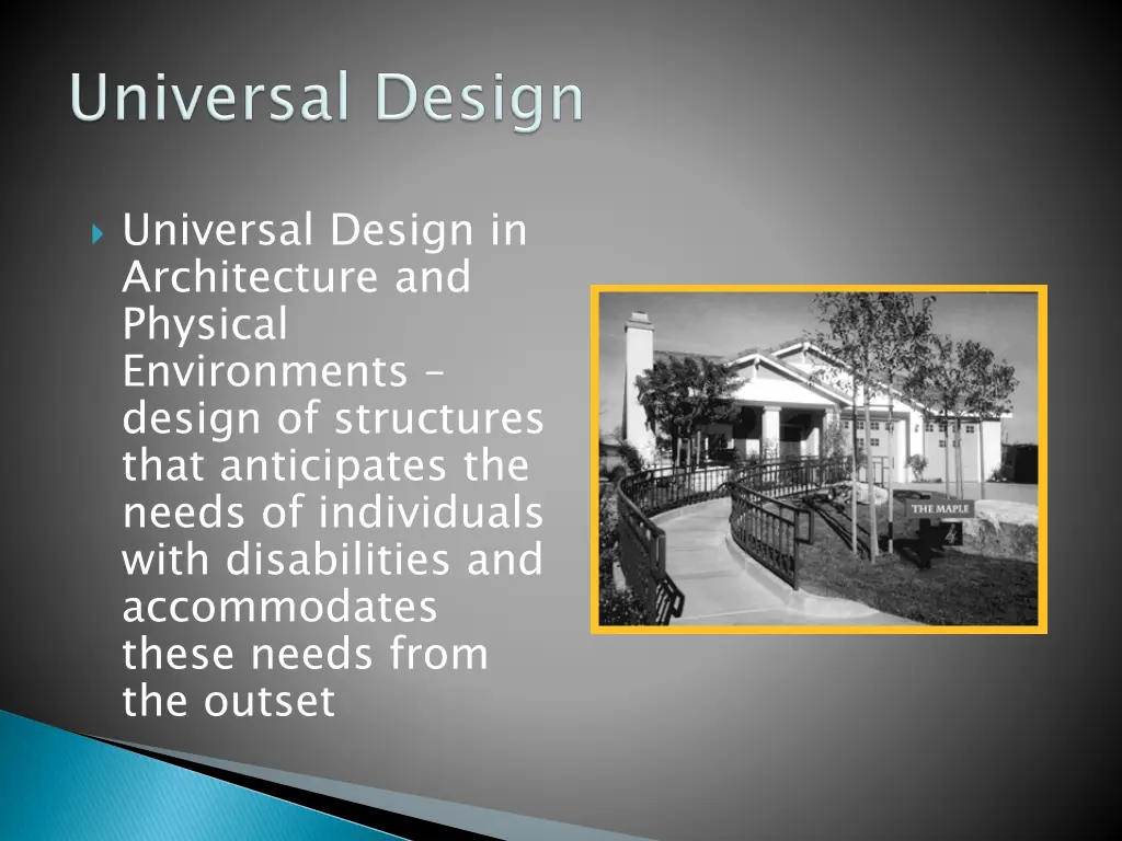 universal design in architecture and physical