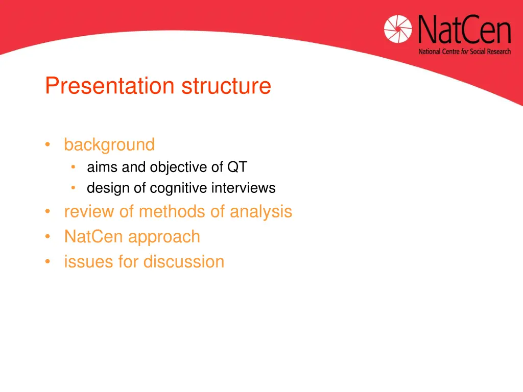 presentation structure