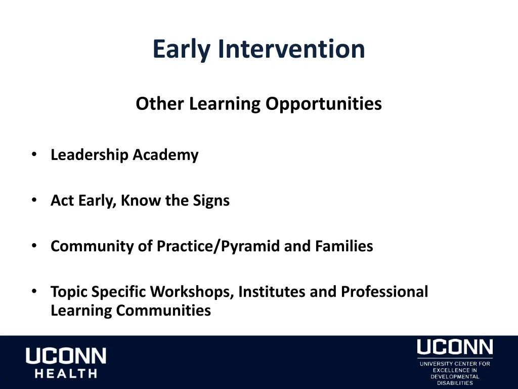 early intervention 1