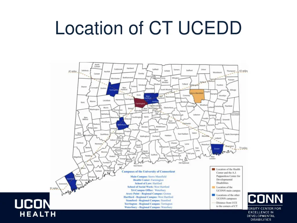 location of ct ucedd