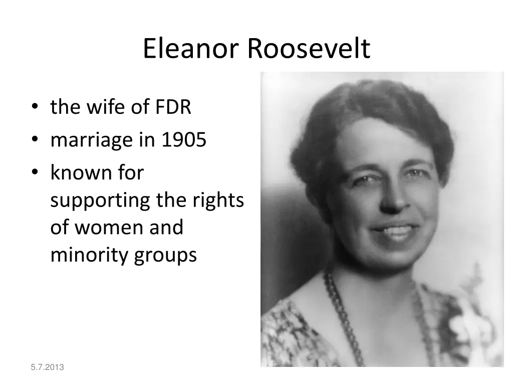 eleanor roosevelt