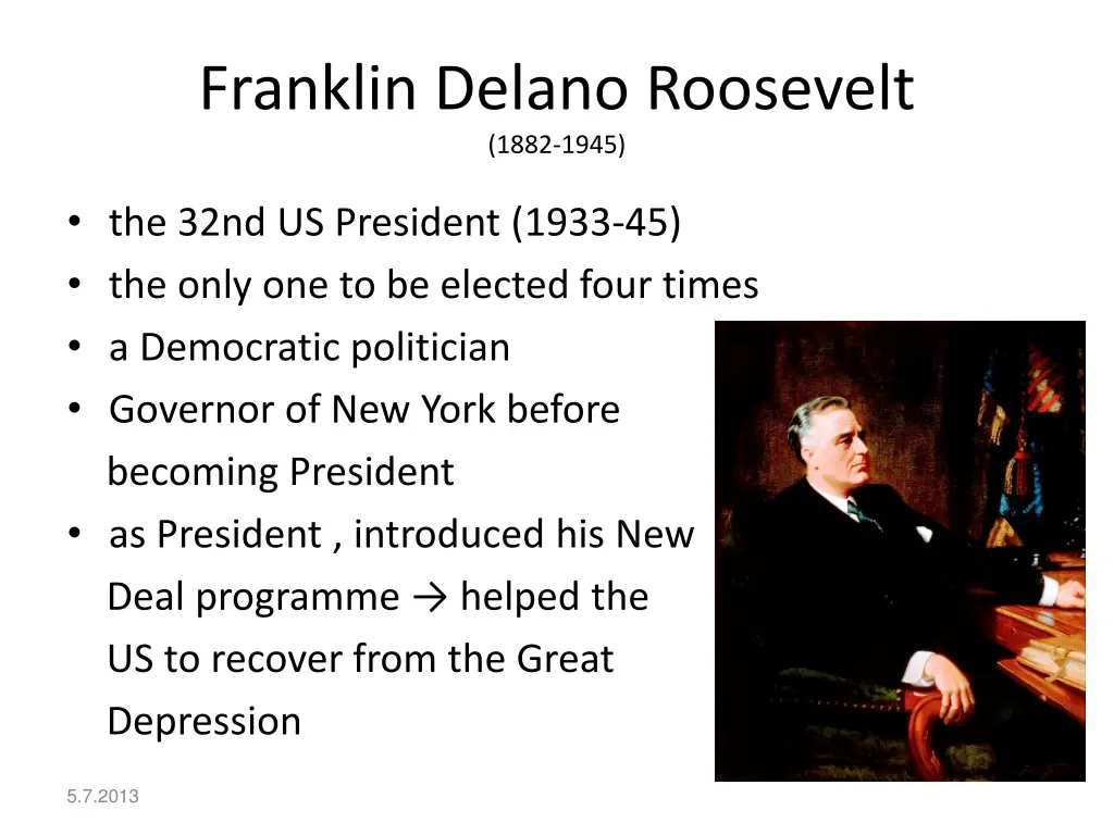 franklin delano roosevelt 1882 1945