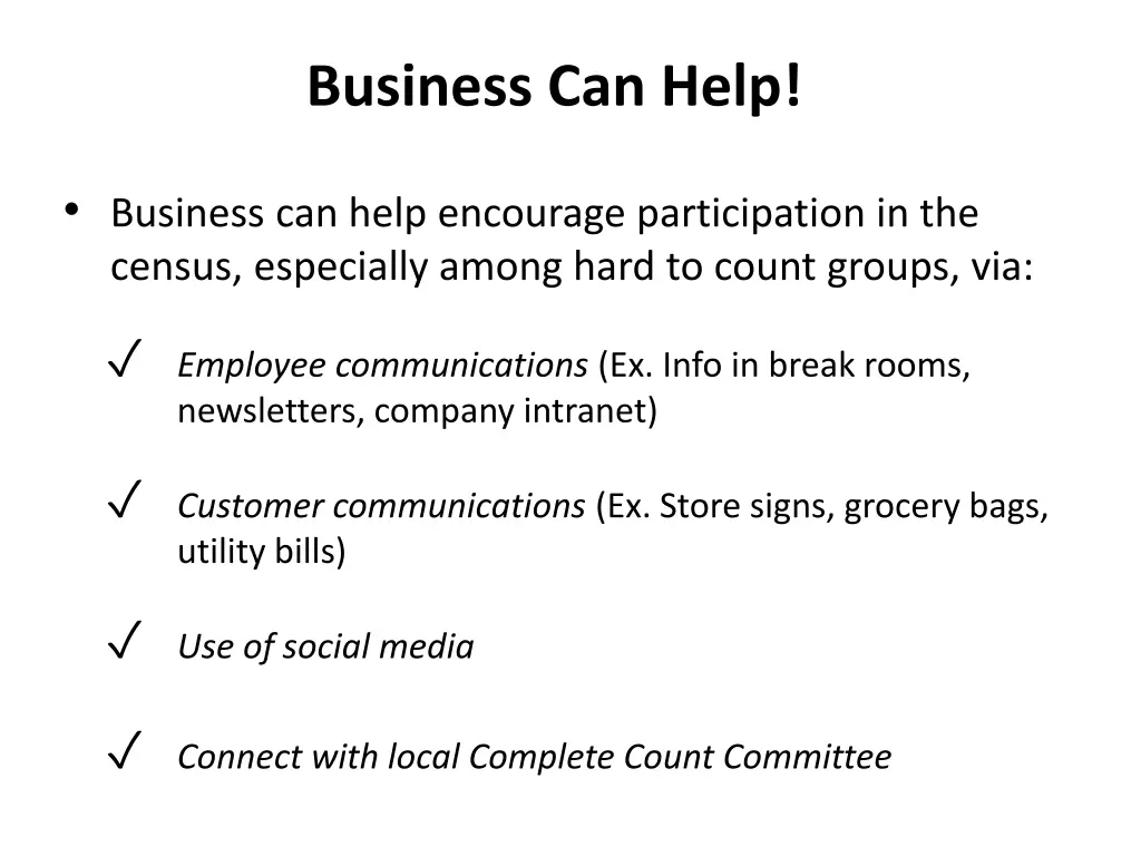 business can help