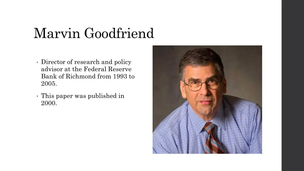 marvin goodfriend