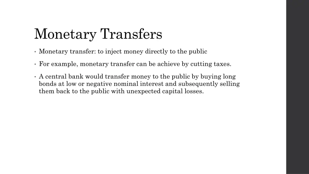 monetary transfers 1