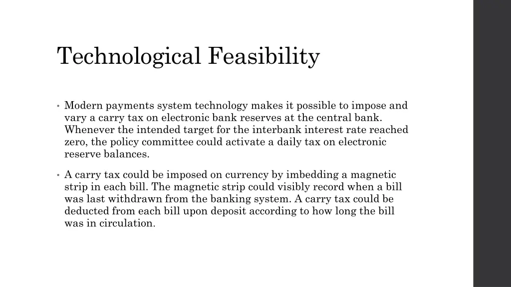 technological feasibility