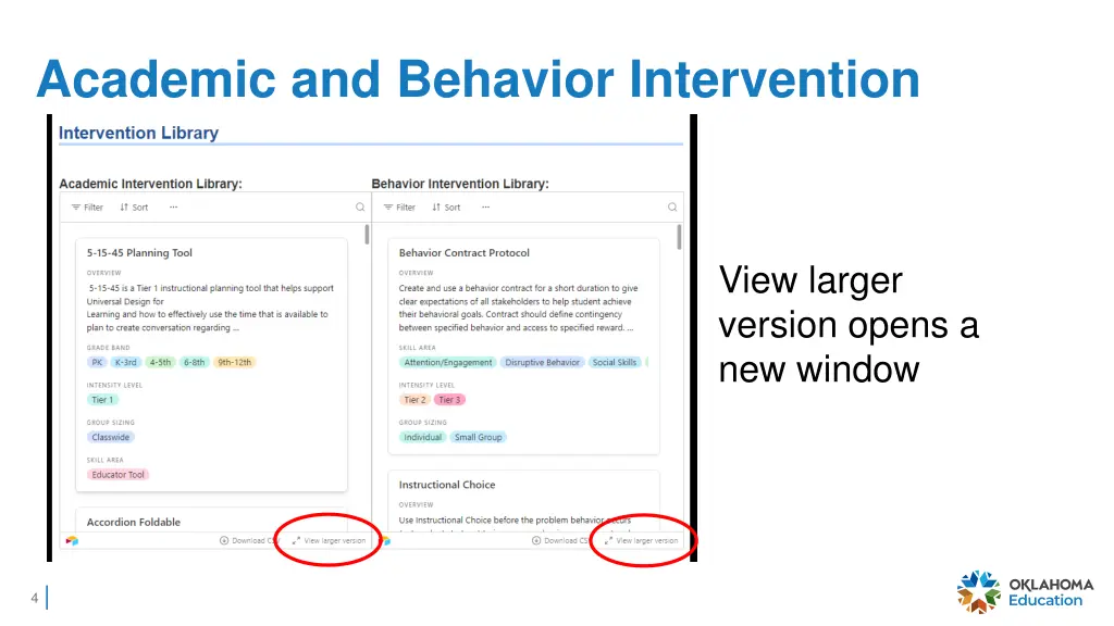 academic and behavior intervention