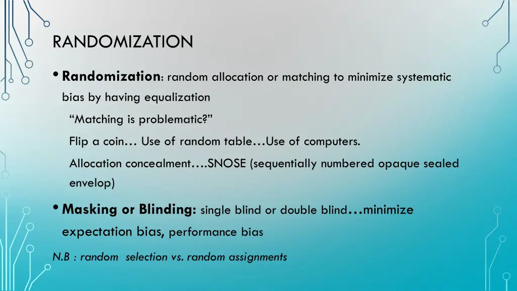 randomization