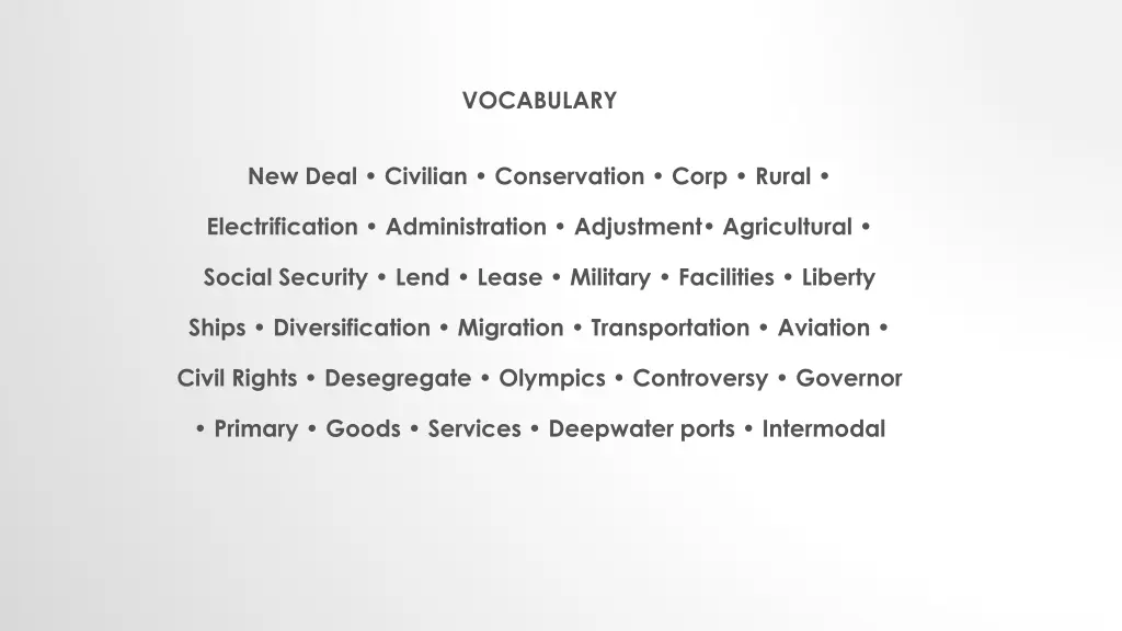 vocabulary