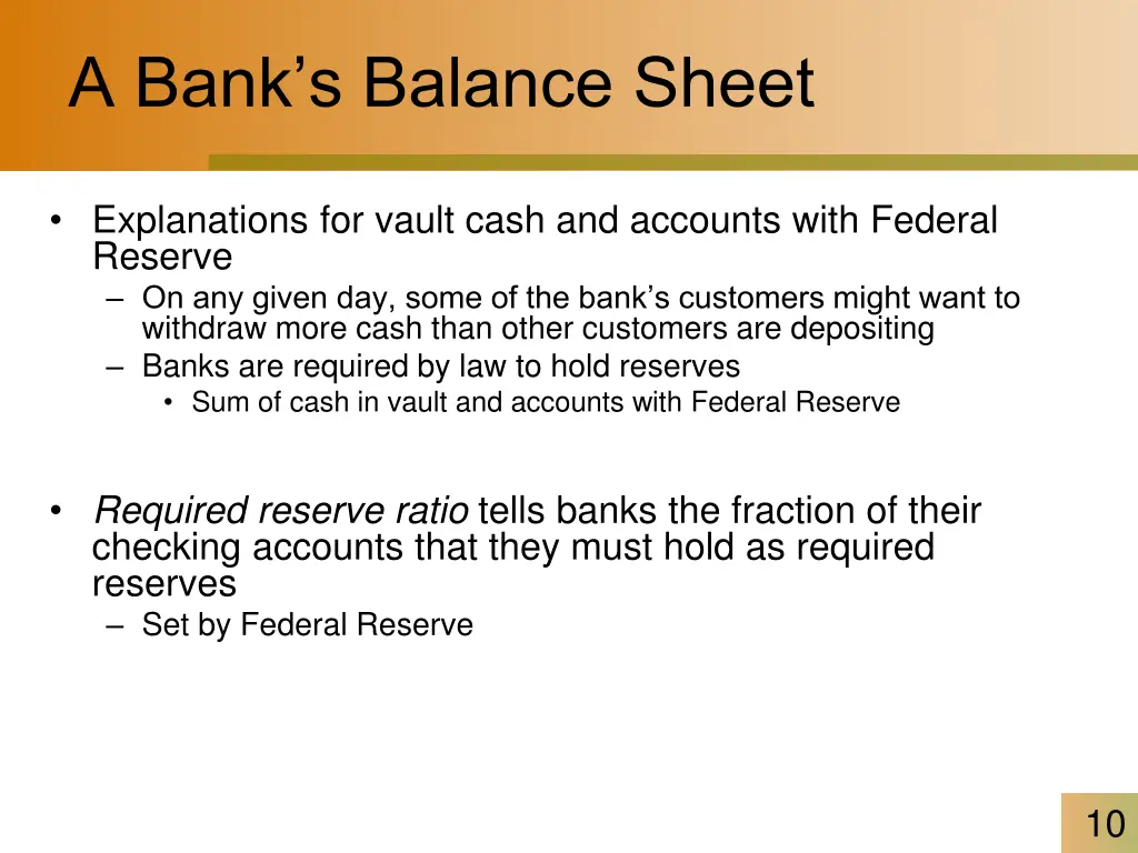 a bank s balance sheet 1