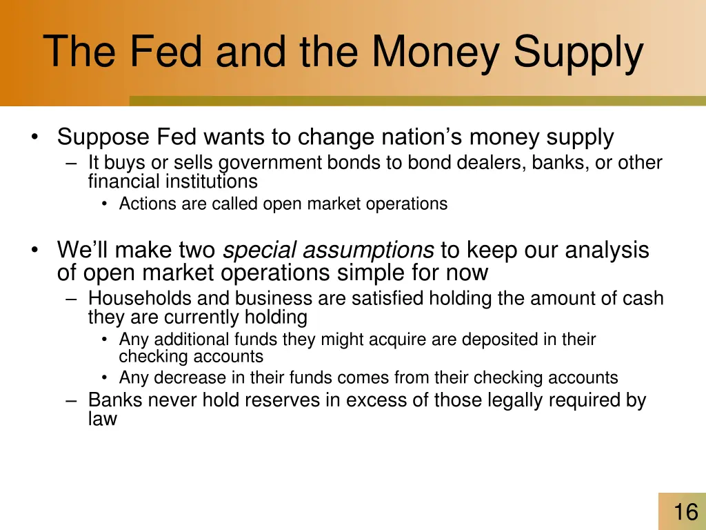 the fed and the money supply