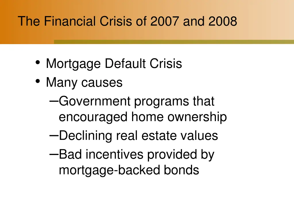 the financial crisis of 2007 and 2008