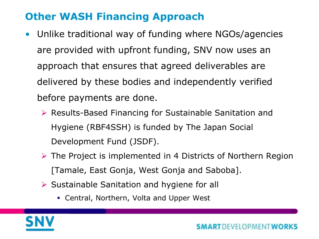 other wash financing approach