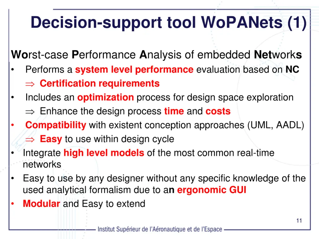 decision support tool wopanets 1