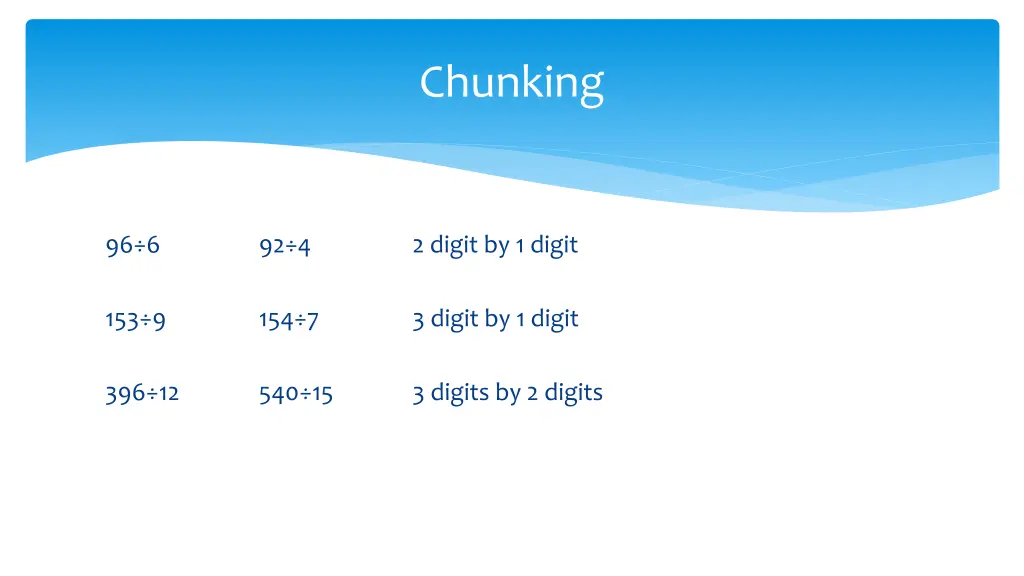 chunking