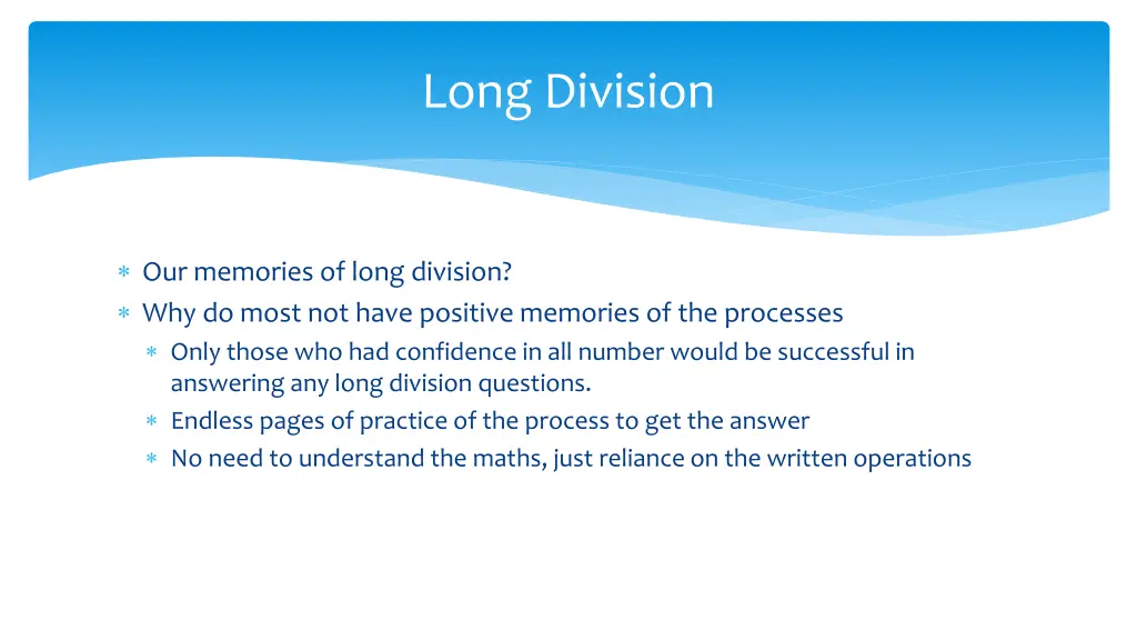 long division