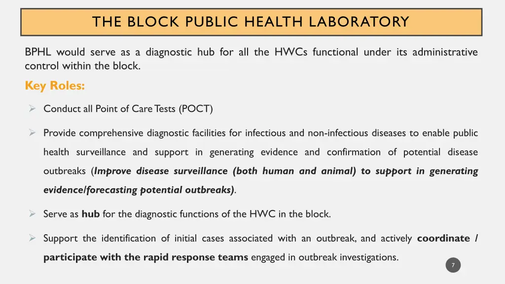 the block public health laboratory