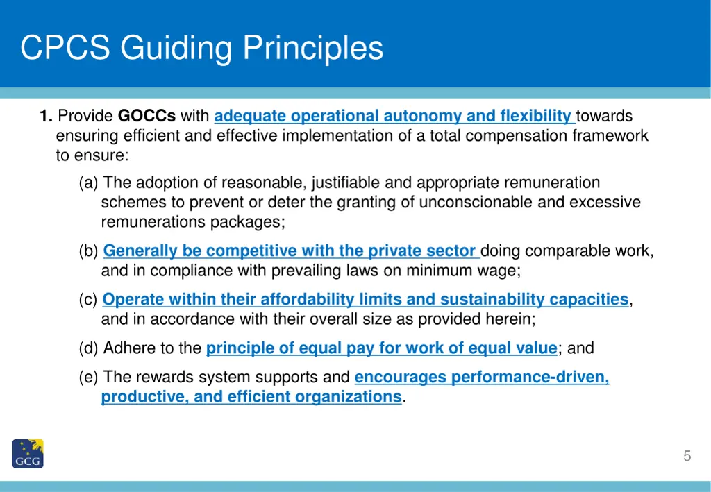 slide title cpcs guiding principles