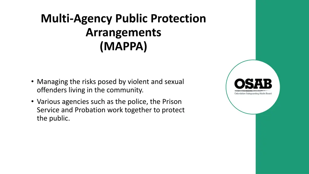 multi agency public protection arrangements mappa