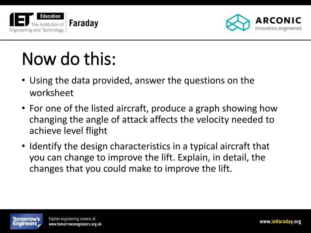 now do now do this using the data provided answer