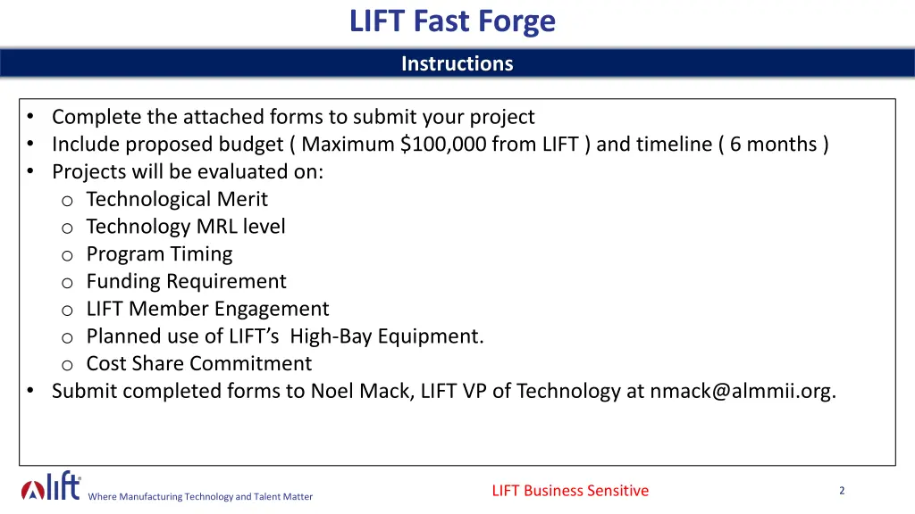 lift fast forge