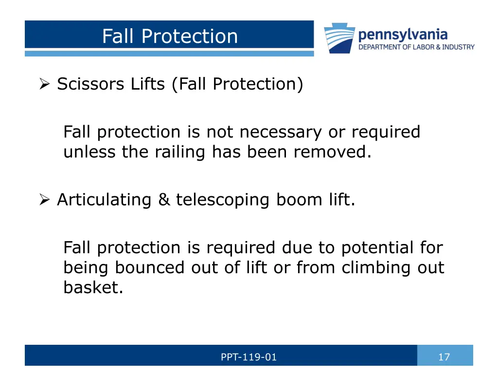 fall protection