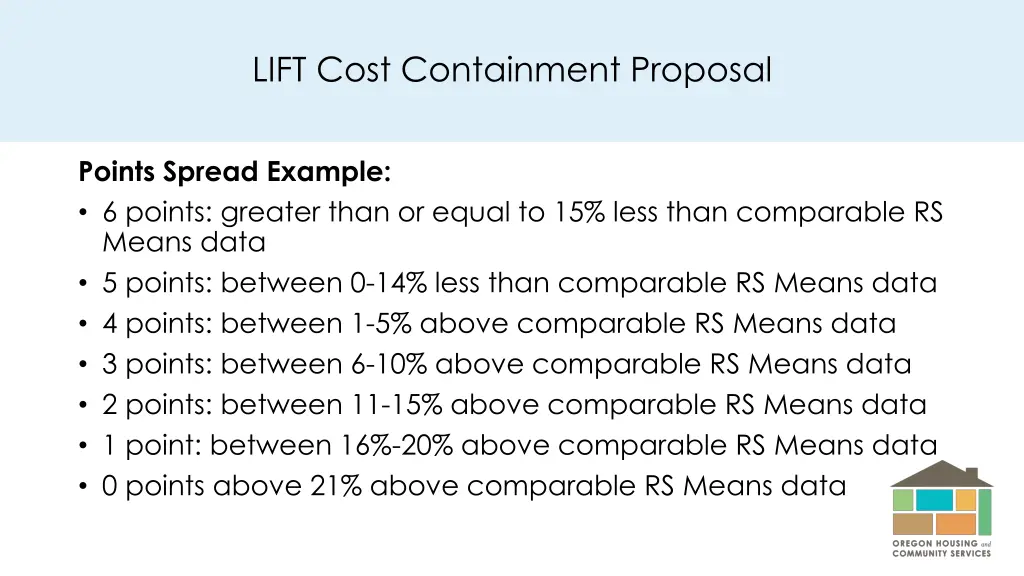 lift cost containment proposal 1