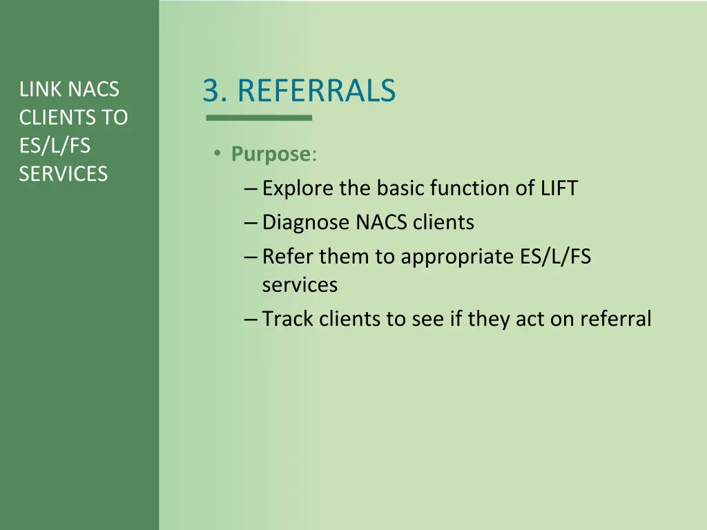 3 referrals