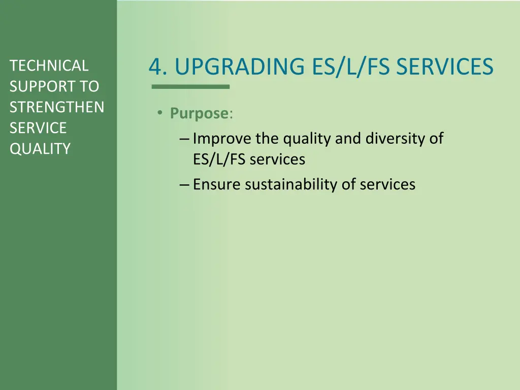 4 upgrading es l fs services