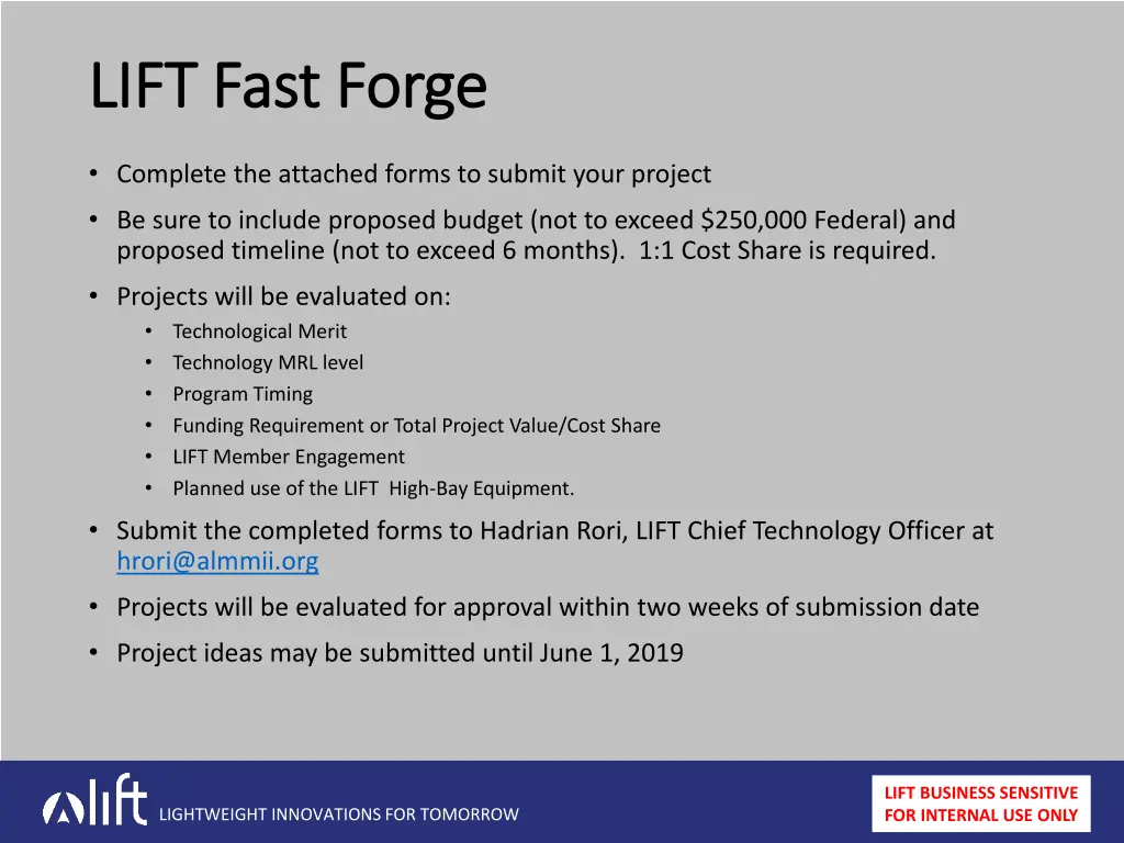 lift fast forge lift fast forge